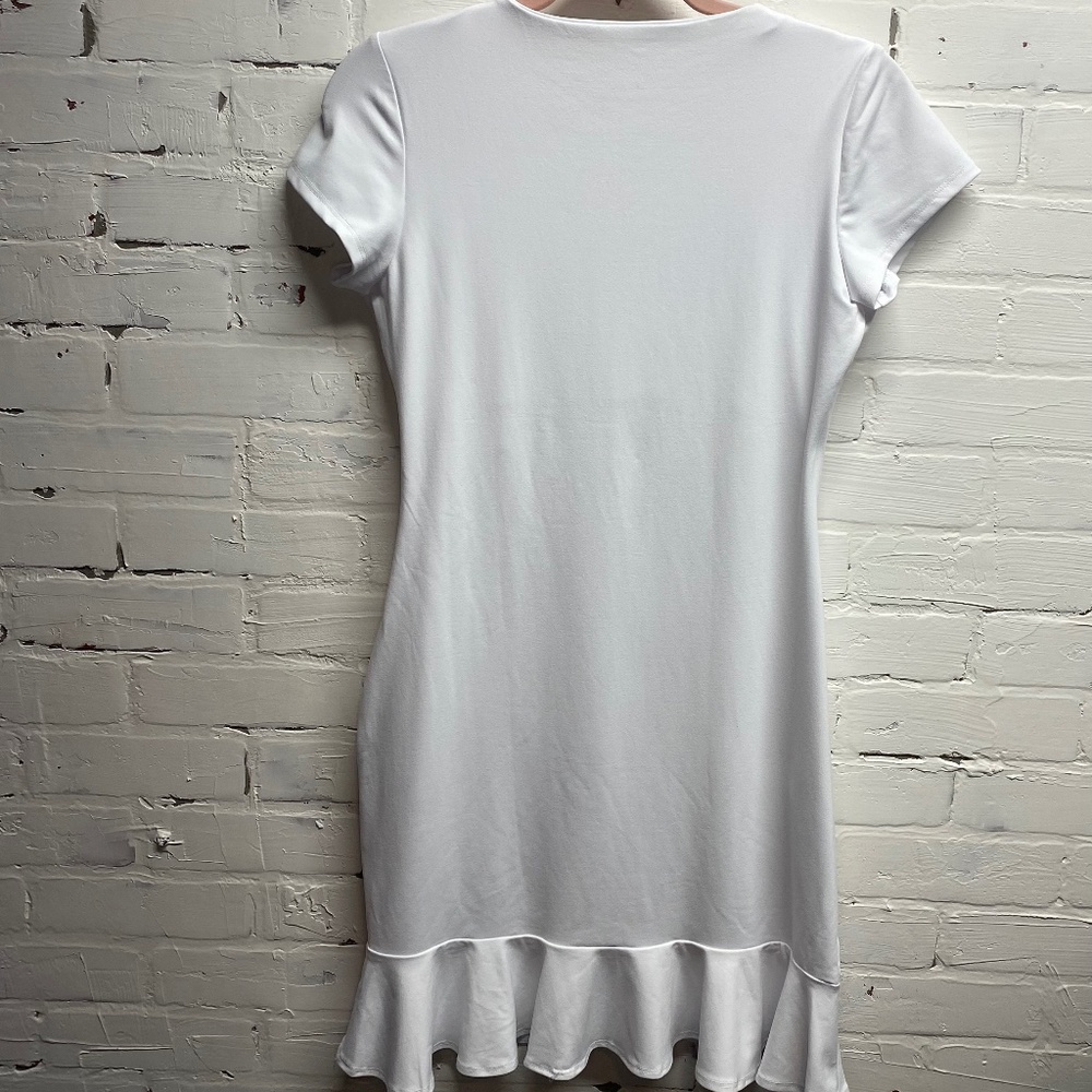 NWT SUSANA MONACO SHORT SLEEVE DRESS SIZE MEDIUM IN SUGAR - Picture 3 of 4